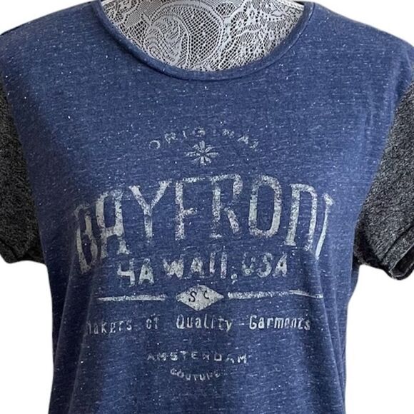 SCOTCH & Soda Bayfront Hawaii Graphic Tee Blue Size Large - Picture 4 of 7